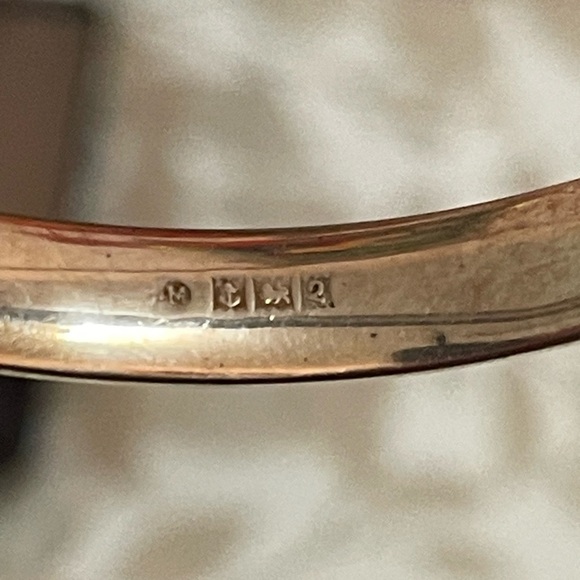 Antique Hallmarked Sterling Silver Bandle Bracelet London Assay Office 1851 - Picture 6 of 9